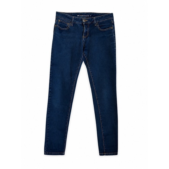 Celebrity Pink Denim - Celebrity Pink Low Rise Flap Pocket Dark Wash Skinny Jeans Size 7 Y2k Indie